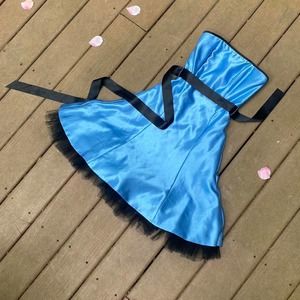 Vintage 1990’s Gunne Sax by Jessica McClinton blue cocktail dress